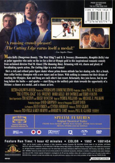 Cutting Edge, The Laser Disc movie collectible [Barcode 5050070008883] - Main Image 2