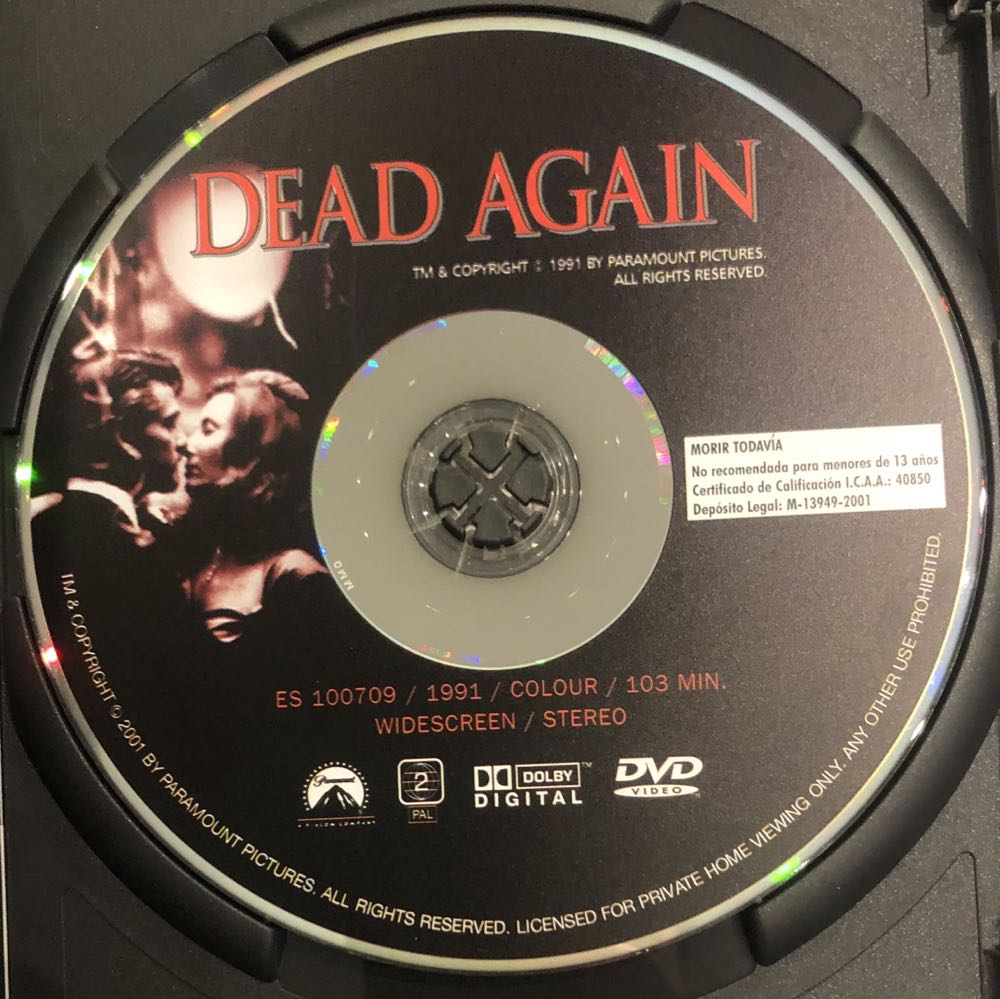 Collection Paramount : Dead Again DVD movie collectible [Barcode 3333973123177] - Main Image 3