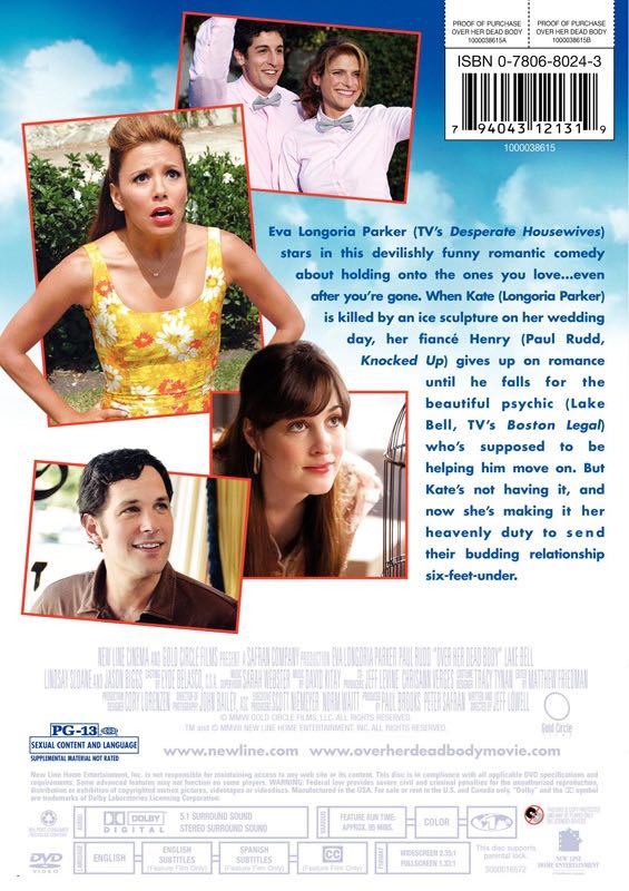 Over Her Dead Body DVD movie collectible [Barcode 043396258419] - Main Image 2