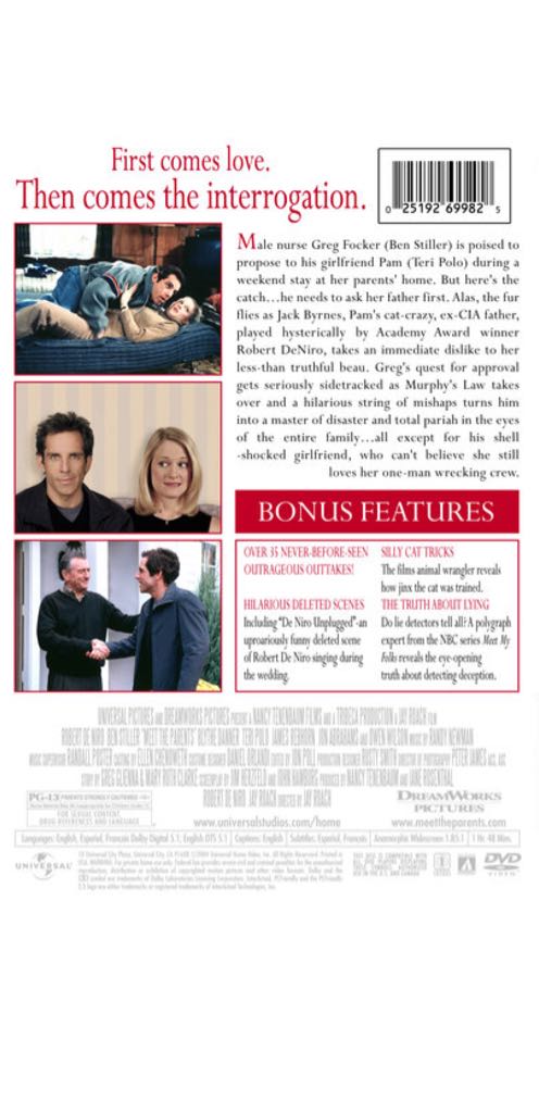 Meet the Parents DVD movie collectible [Barcode 9337874021390] - Main Image 2