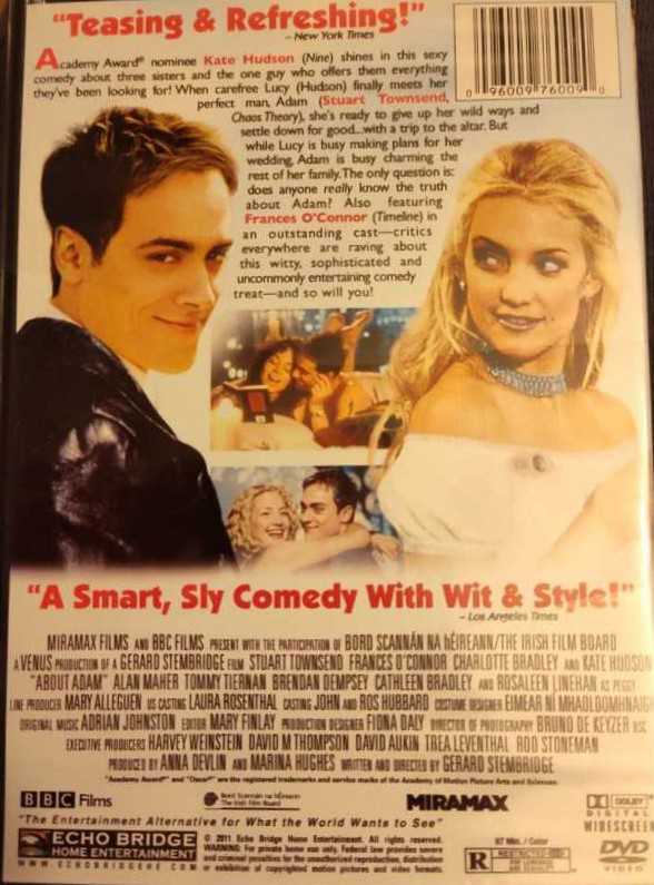 About Adam DVD movie collectible [Barcode 096009760090] - Main Image 4