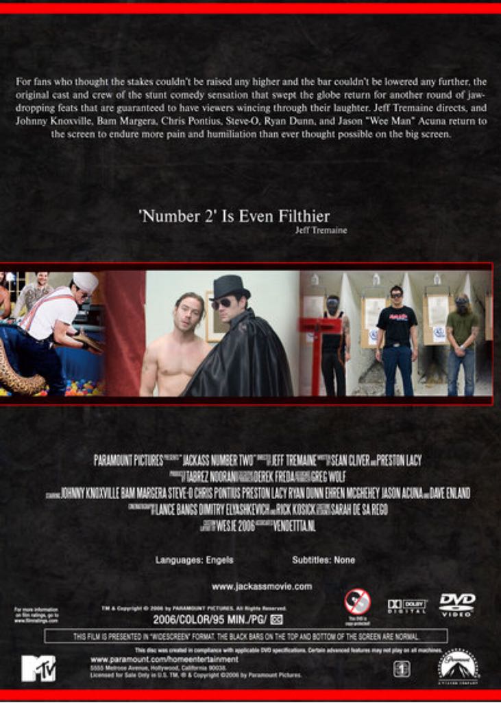 Jackass 2: Number Two DVD movie collectible [Barcode 3333973148651] - Main Image 2