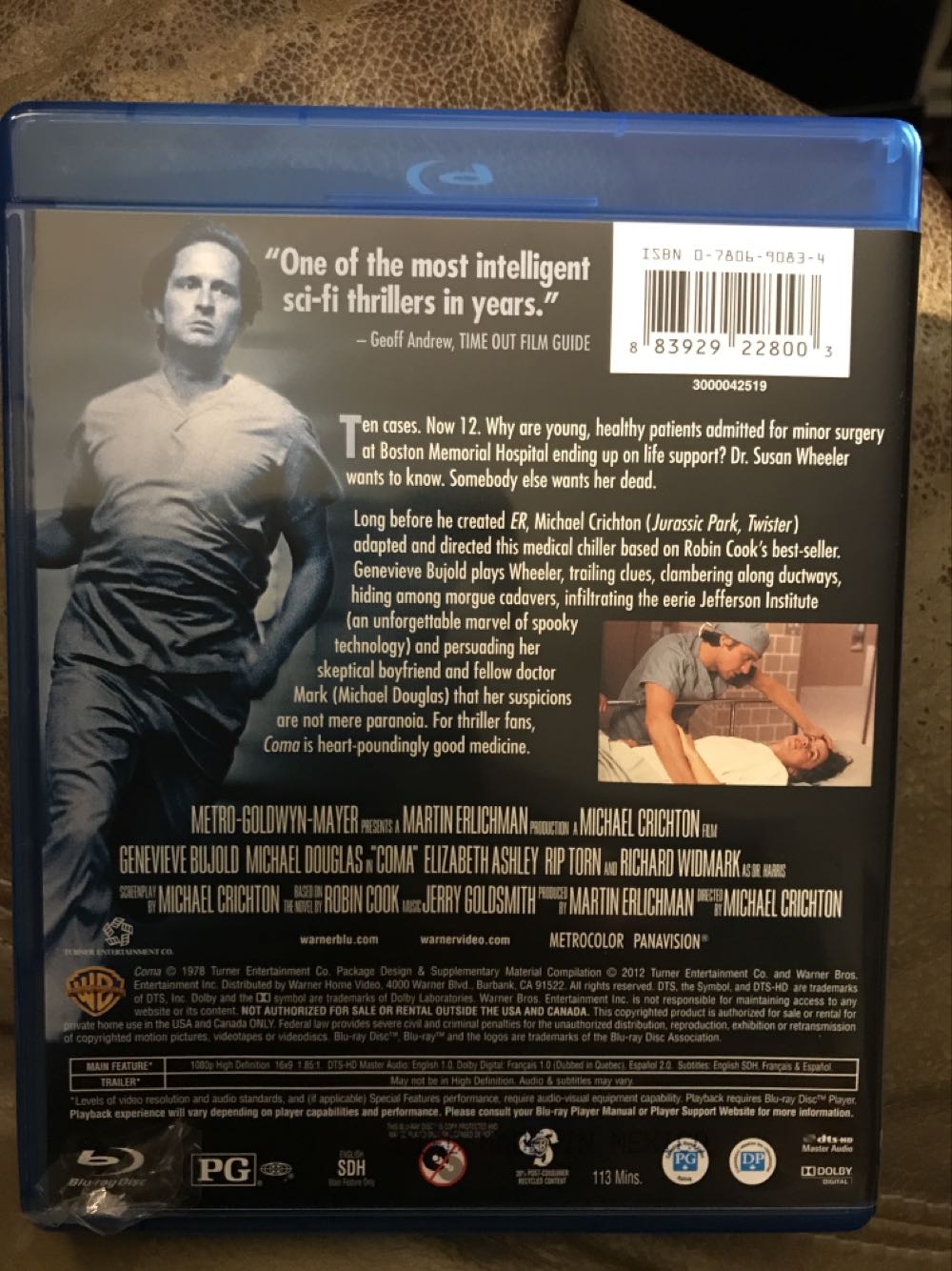 Coma Blu-ray movie collectible [Barcode 883929228003] - Main Image 2