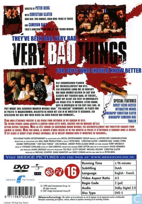 Very Bad Things Blu-ray movie collectible [Barcode 4013549294782] - Main Image 2