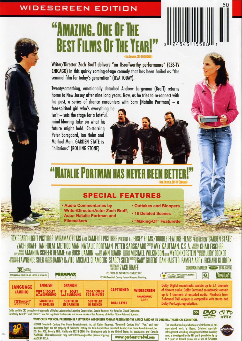 Garden State DVD movie collectible [Barcode 8717418036928] - Main Image 2