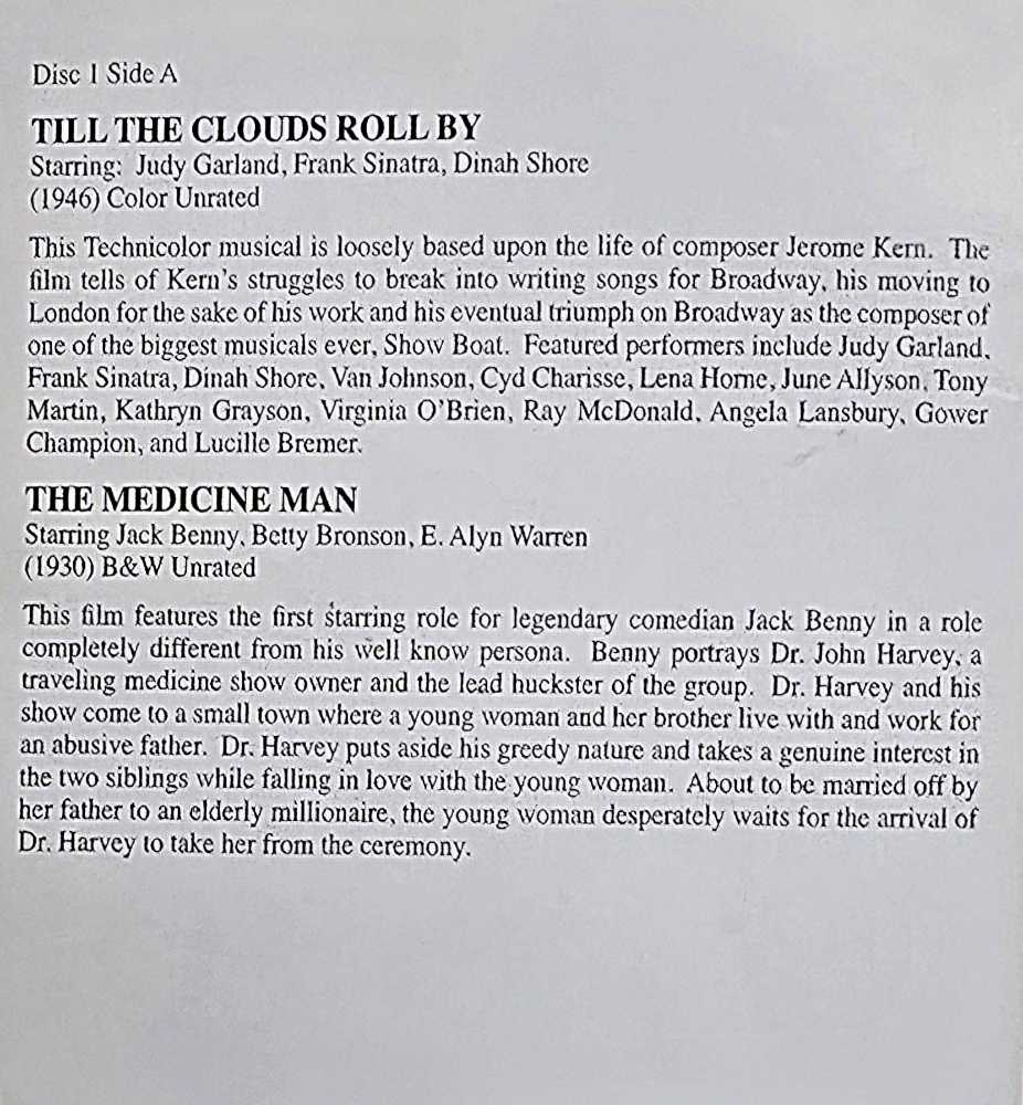 Till The Clouds Roll By DVD movie collectible [Barcode 681286250077] - Main Image 3