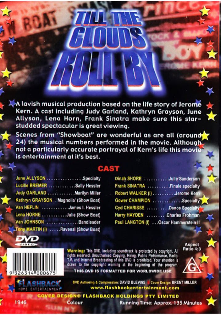 Till The Clouds Roll By DVD movie collectible [Barcode 9326314000675] - Main Image 2