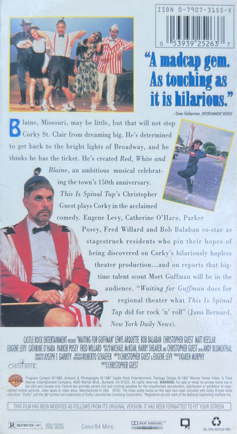 Waiting for Guffman VHS movie collectible [Barcode 053939252637] - Main Image 2