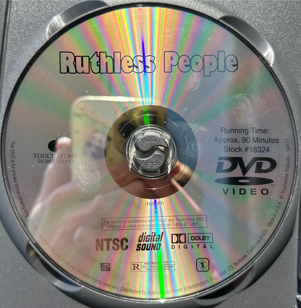 Ruthless People DVD movie collectible [Barcode 717951005106] - Main Image 4