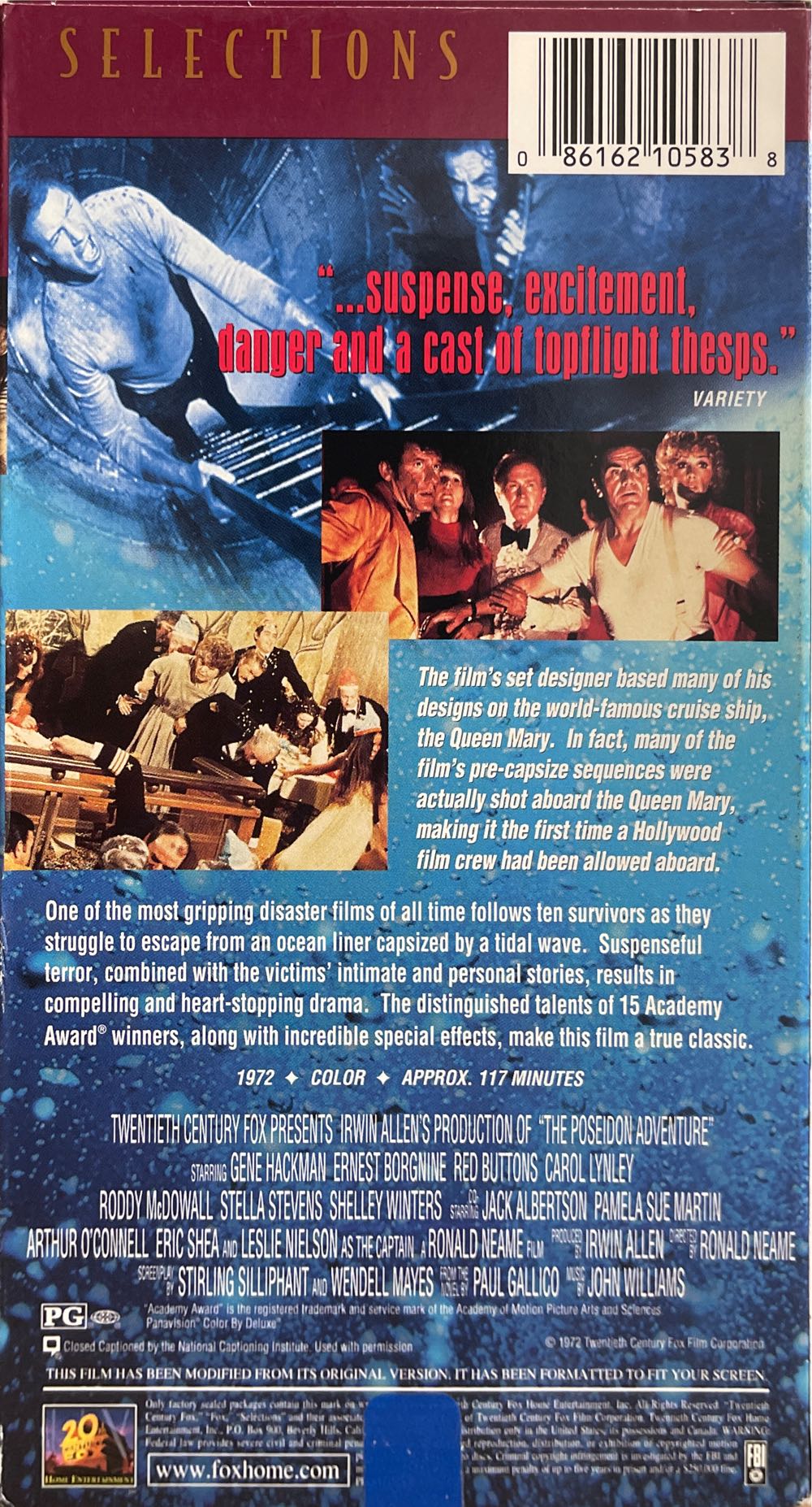 Poseidon Adventure VHS movie collectible [Barcode 086162105838] - Main Image 2