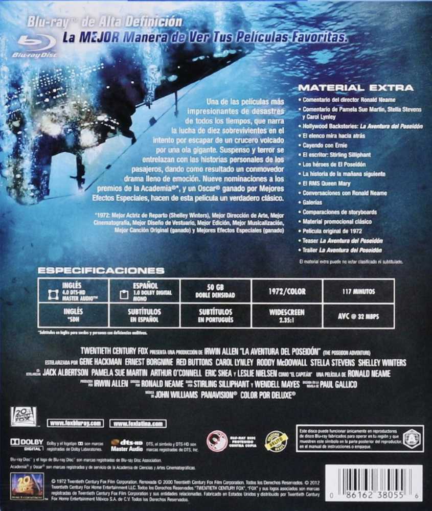 Aventura del Poseidon, La Blu-ray movie collectible [Barcode 086162380556] - Main Image 2