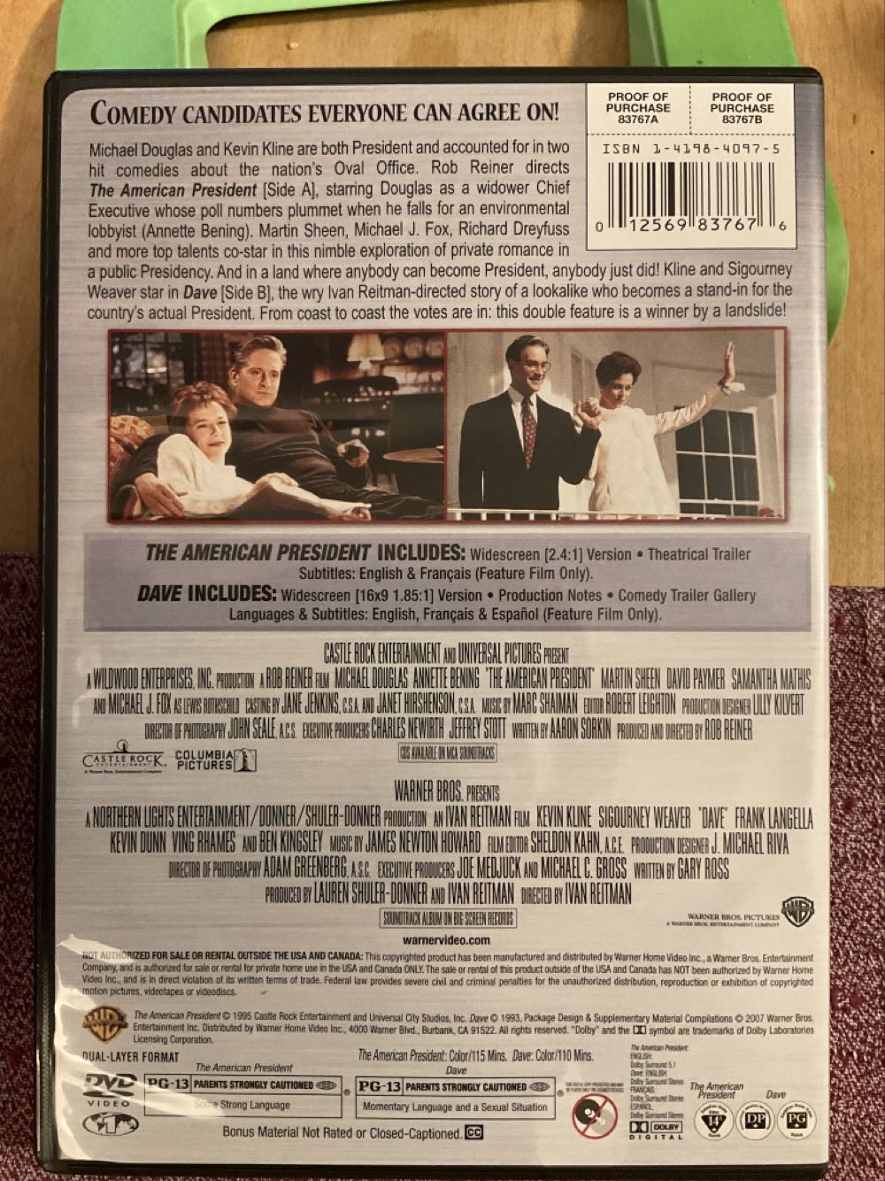 Dave Digital Copy movie collectible [Barcode 7321921129629] - Main Image 4