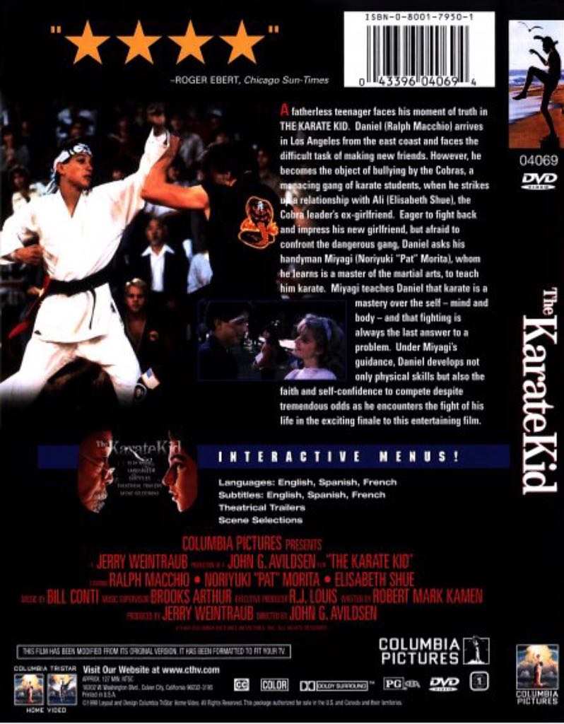 Karate Kid, The DVD movie collectible [Barcode 036404000063] - Main Image 2