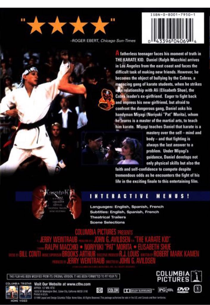 The Karate Kid 1 Blu-ray movie collectible [Barcode 7509656254964] - Main Image 2