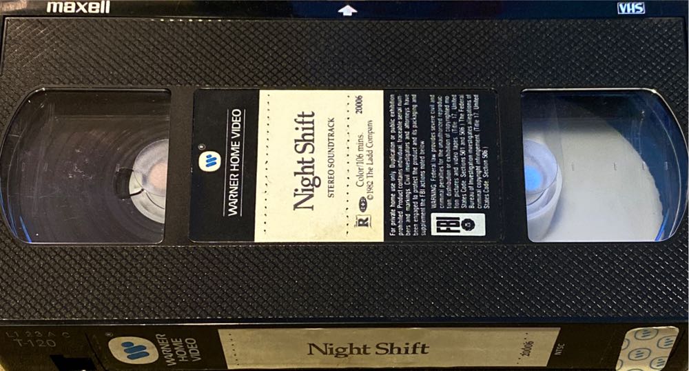 Night Shift VHS movie collectible [Barcode 085392000630] - Main Image 3