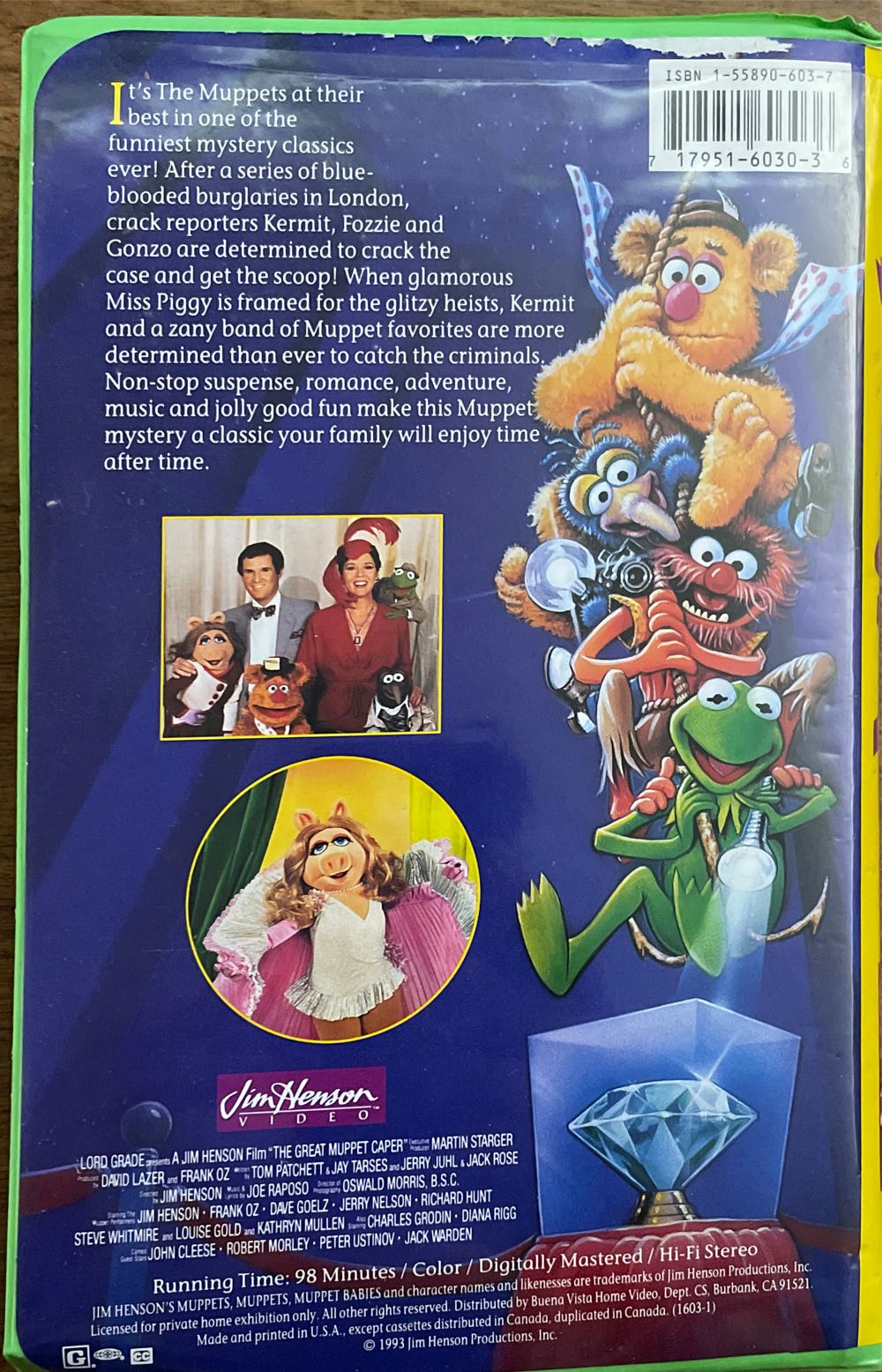 The Great Muppet Caper VHS movie collectible [Barcode 717951603036] - Main Image 2
