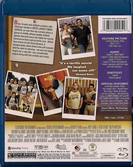 Beer League Blu-ray movie collectible [Barcode 096009000516] - Main Image 2