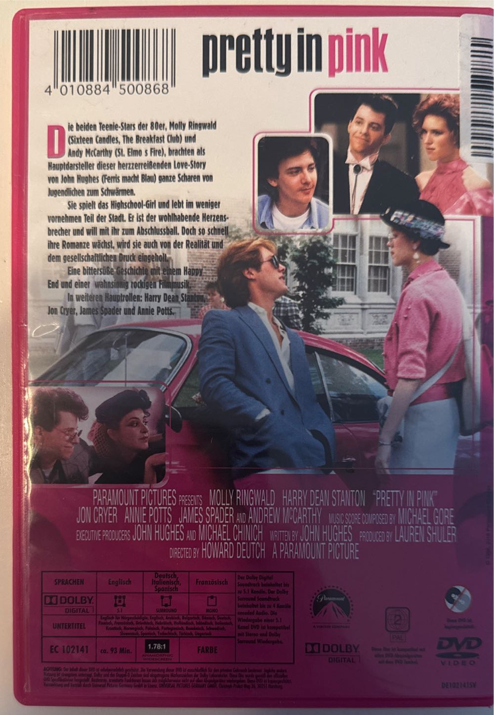Pretty in Pink DVD movie collectible [Barcode 4010884500868] - Main Image 2