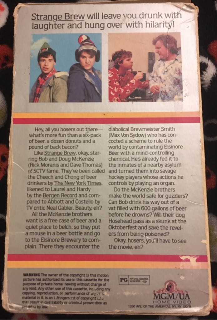Strange Brew VHS movie collectible - Main Image 2