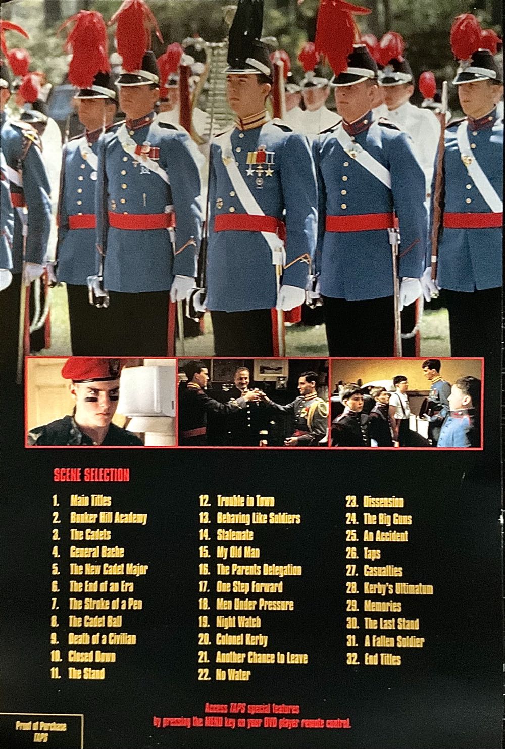 Taps DVD movie collectible [Barcode 024543009122] - Main Image 3