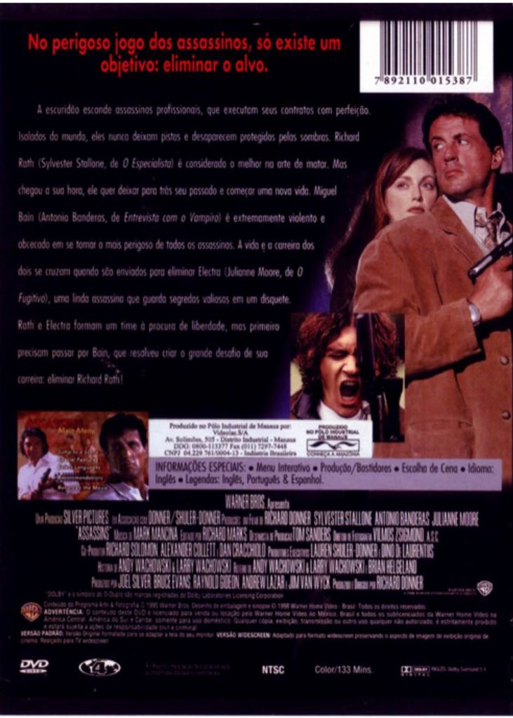 Assassins Blu-ray movie collectible [Barcode 9325336128398] - Main Image 2