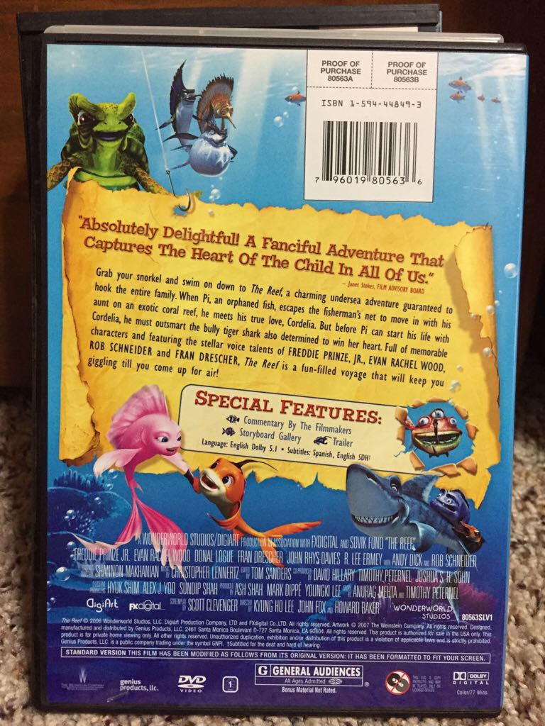 The Reef DVD movie collectible [Barcode 796019805636] - Main Image 2