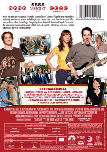 I Love You, Man DVD movie collectible [Barcode 7332504002758] - Main Image 2