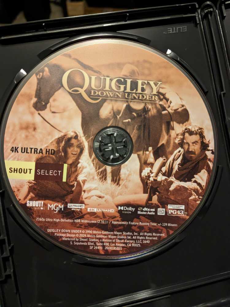 Quigley Down Under (3-NOV) PLUTO/TUBI 16mm movie collectible [Barcode 021616865876] - Main Image 3