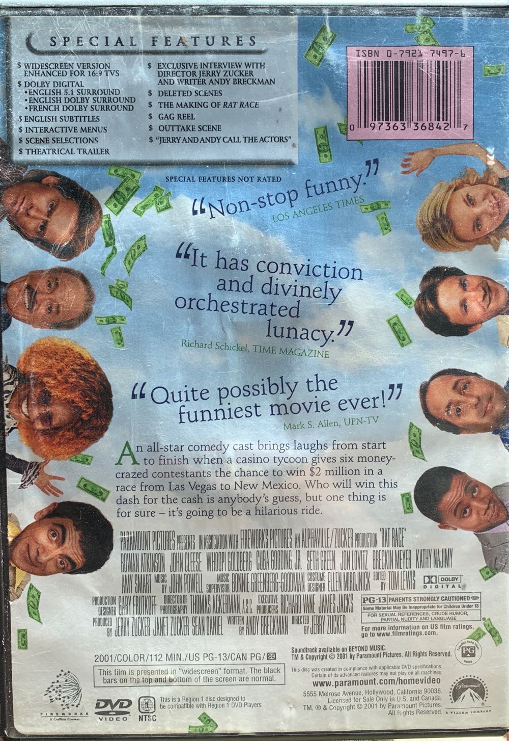 Rat Race DIVX movie collectible [Barcode 091363368487] - Main Image 2