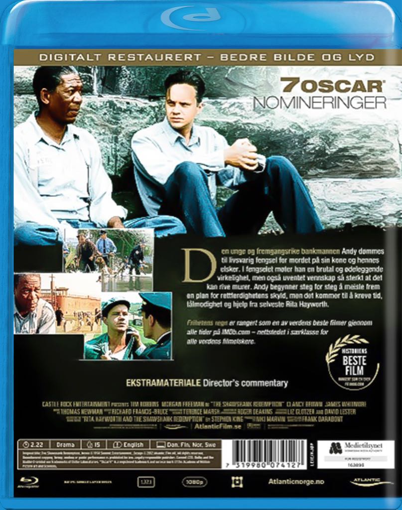 The Shawshank Redemption Blu-ray movie collectible [Barcode 883929253203] - Main Image 2