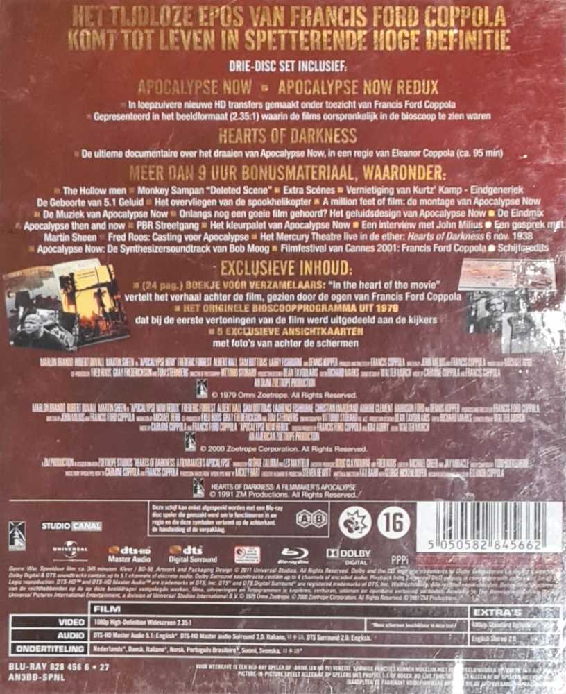 Apocalypse Now Blu-ray movie collectible [Barcode 5050582845662] - Main Image 3