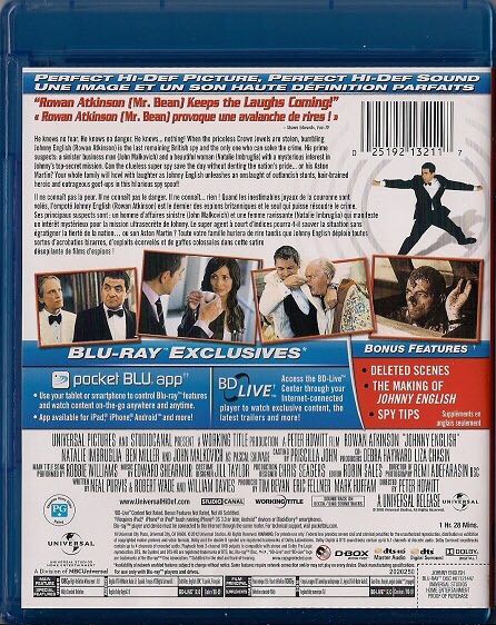 Johnny English Blu-ray movie collectible [Barcode 025192132117] - Main Image 2
