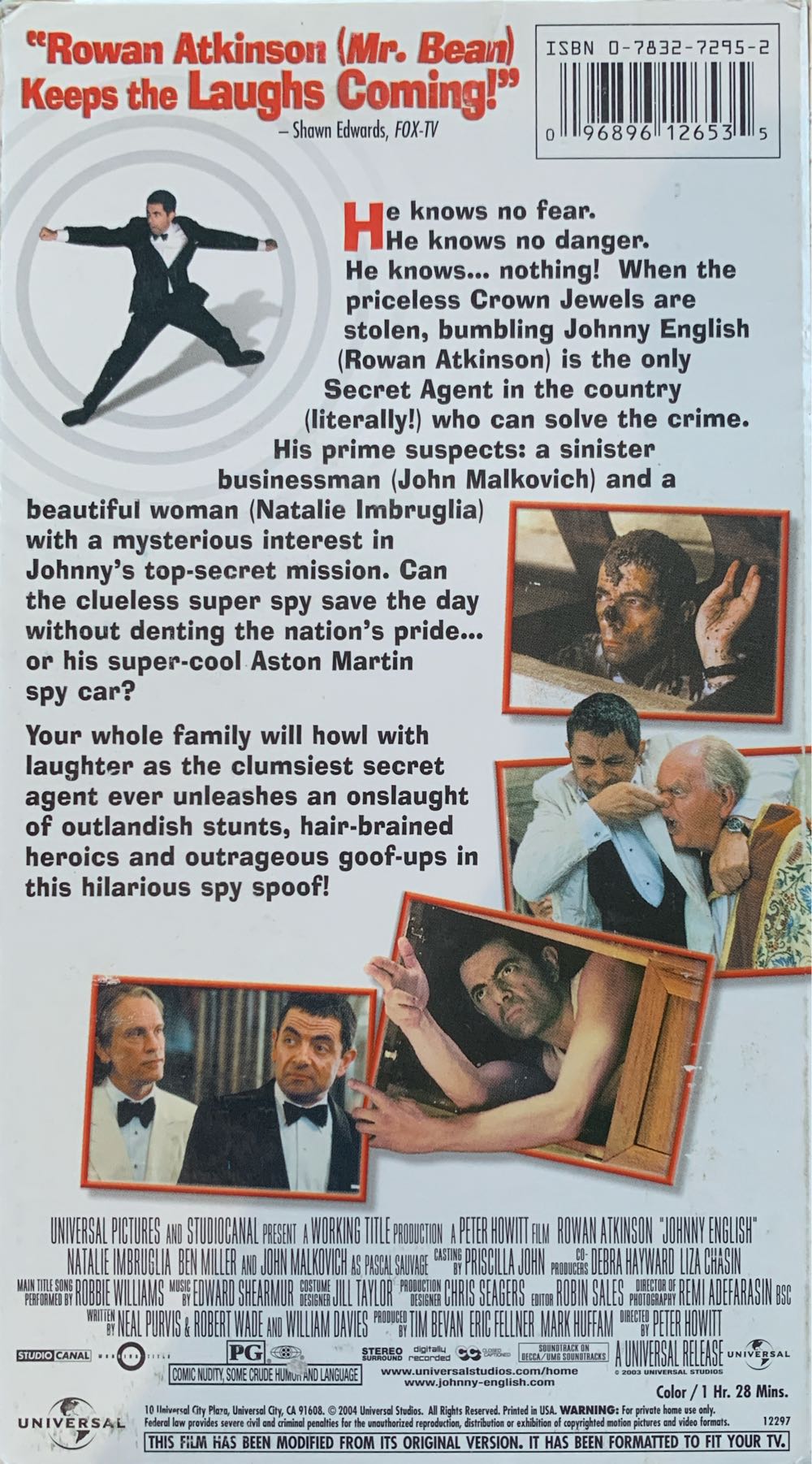 Johnny English VHS movie collectible [Barcode 096896126535] - Main Image 2