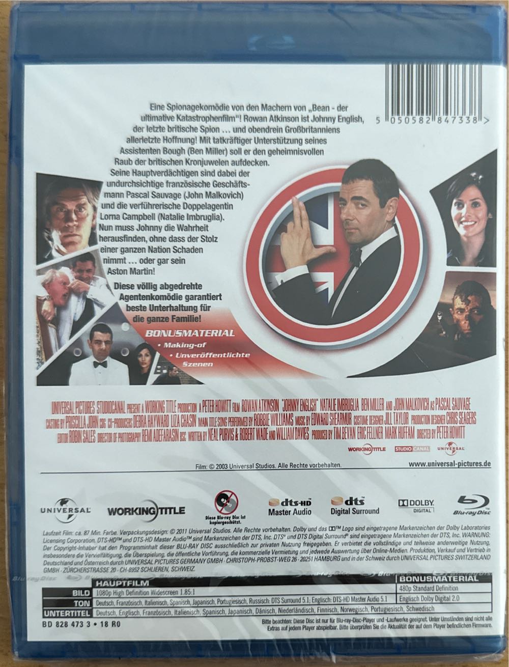 Johnny English Blu-ray movie collectible [Barcode 5050582847338] - Main Image 2