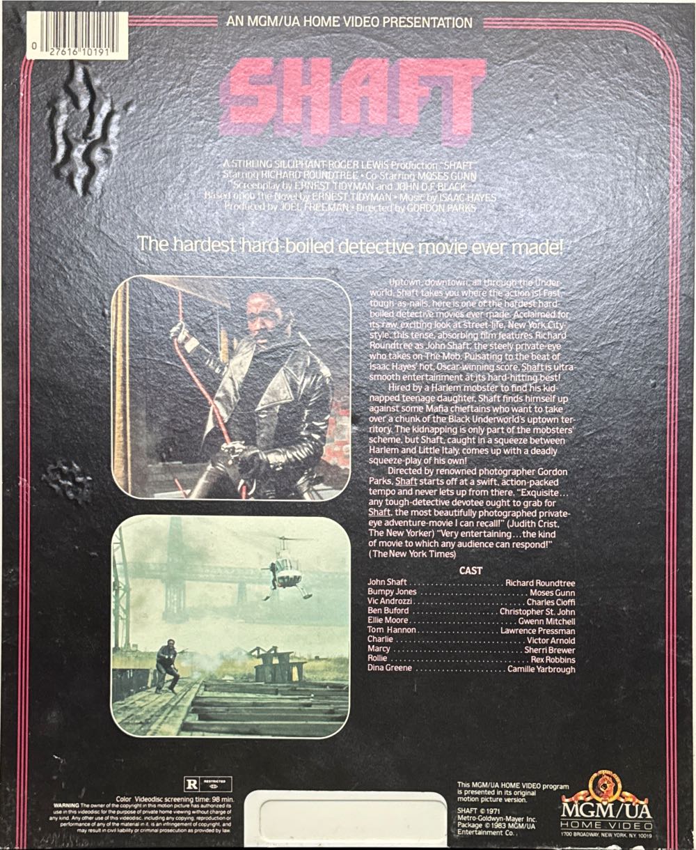 Shaft CED movie collectible [Barcode 027616101914] - Main Image 2