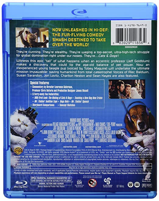 Cats & Dogs I Blu-ray movie collectible [Barcode 883929144945] - Main Image 2