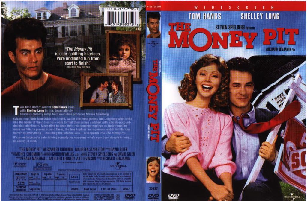 Money Pit, The.   F115 DVD movie collectible [Barcode 025192053726] - Main Image 2