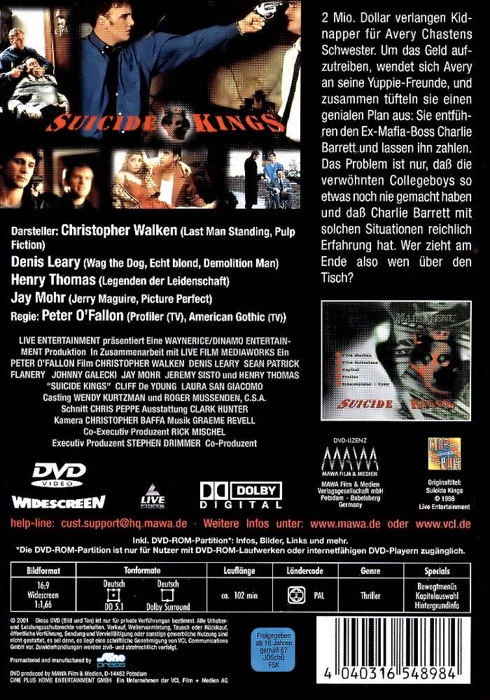 Suicide Kings DVD movie collectible [Barcode 7090001711329] - Main Image 3