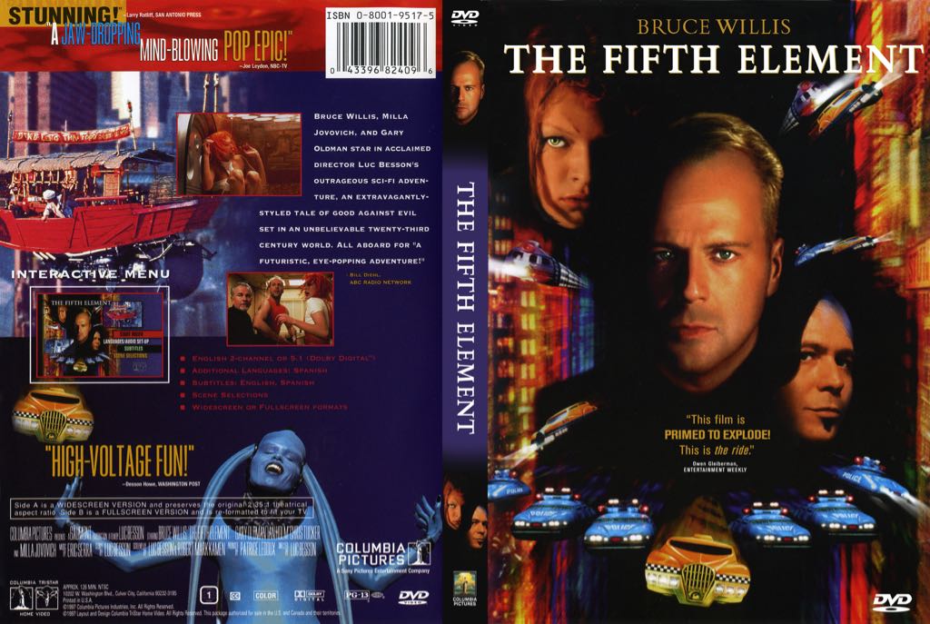 Fifth Element, The Blu-ray movie collectible [Barcode 043396362475] - Main Image 2