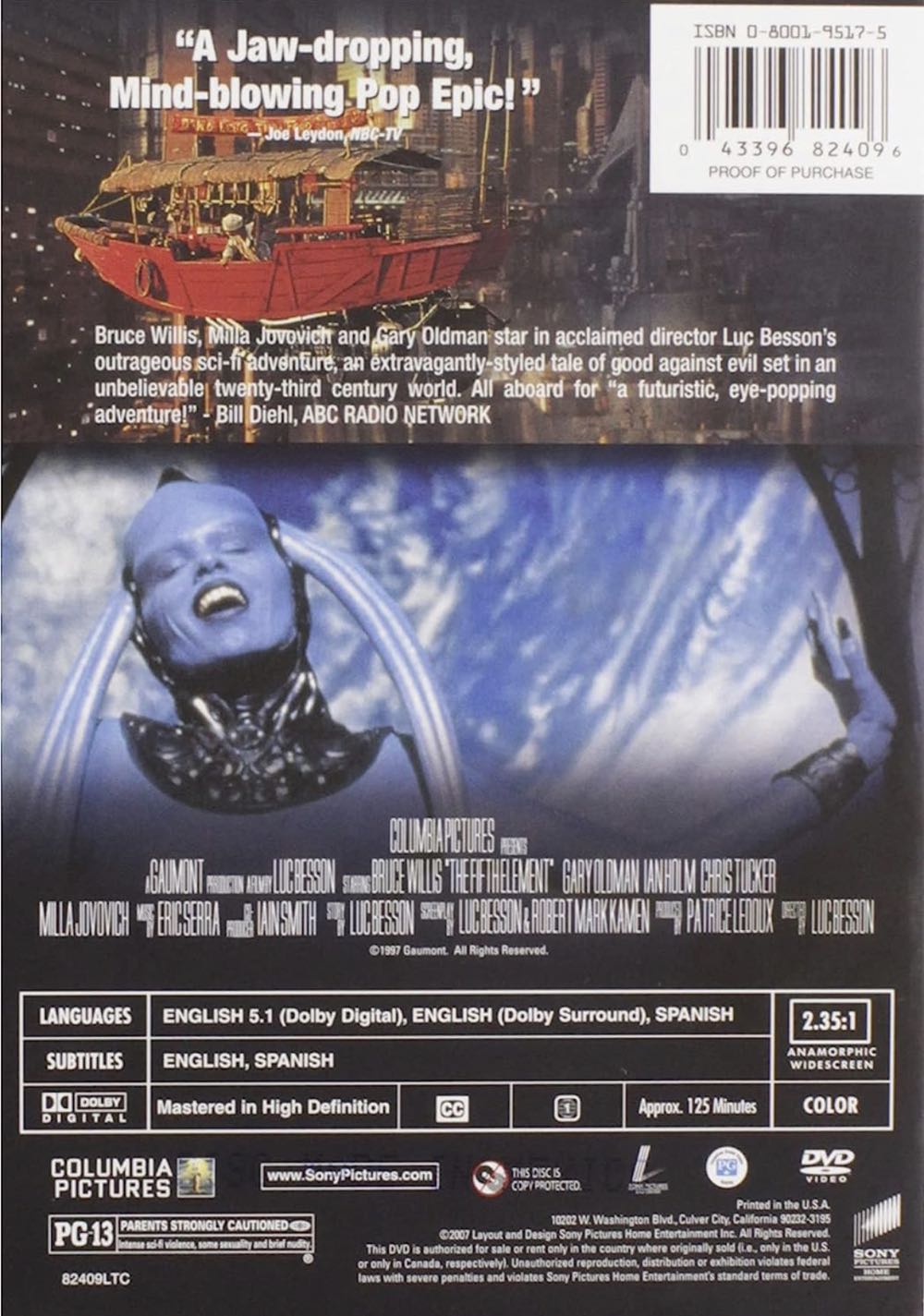 The Fifth Element Digital Copy movie collectible [Barcode 4339621520] - Main Image 2