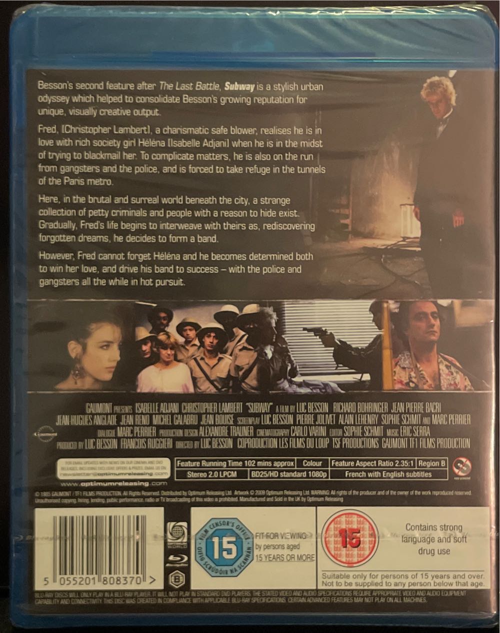 Subway Blu-ray movie collectible [Barcode 5055201808370] - Main Image 2
