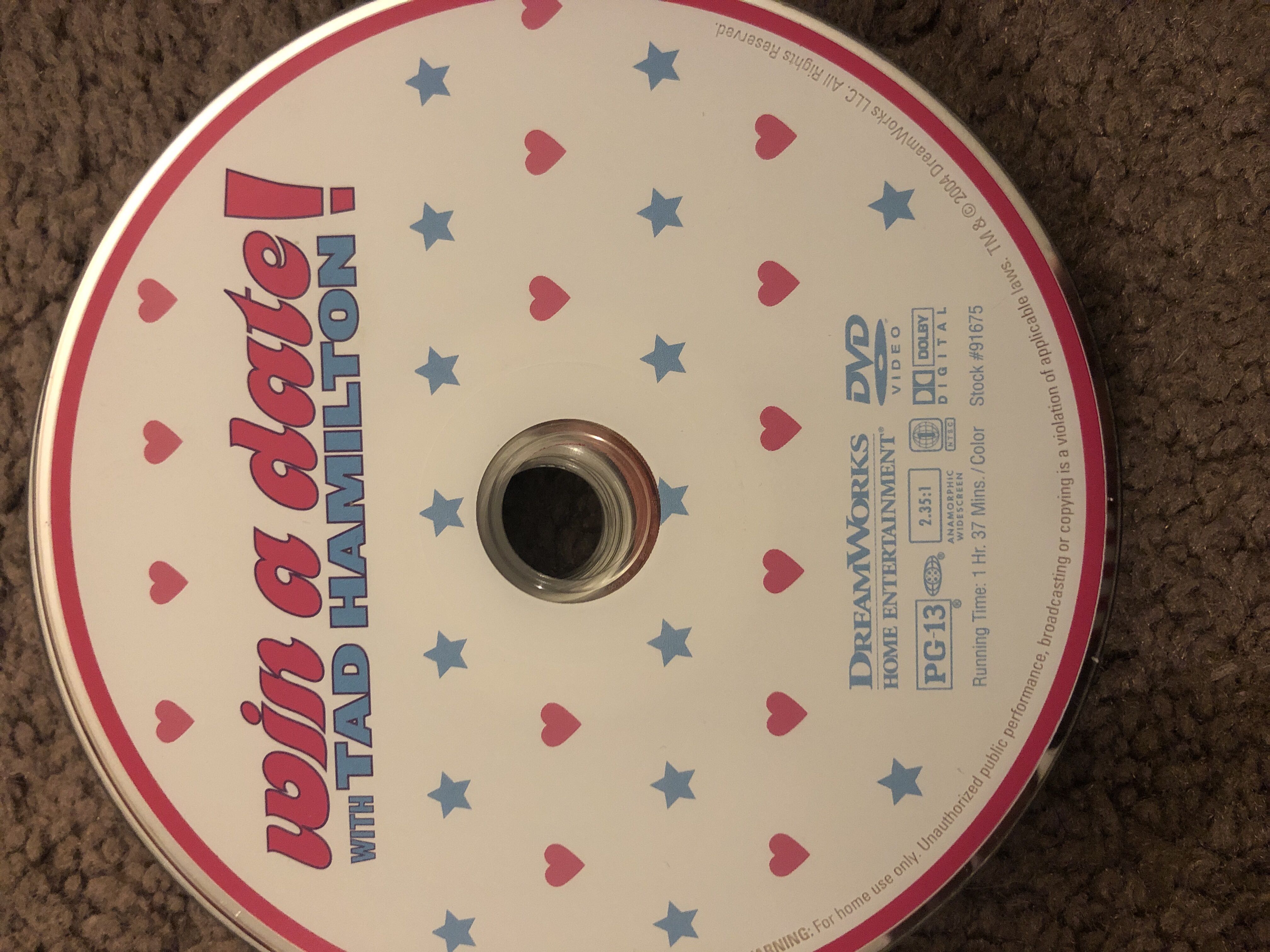 Win a Date with Tad Hamilton! DVD movie collectible [Barcode 5050583011875] - Main Image 2