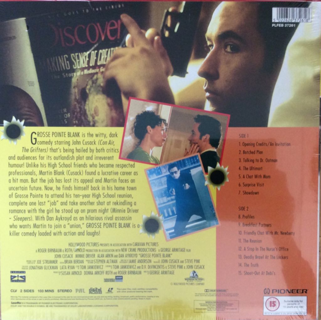 Grosse Pointe Blank Laser Disc movie collectible [Barcode 5022626372618] - Main Image 2