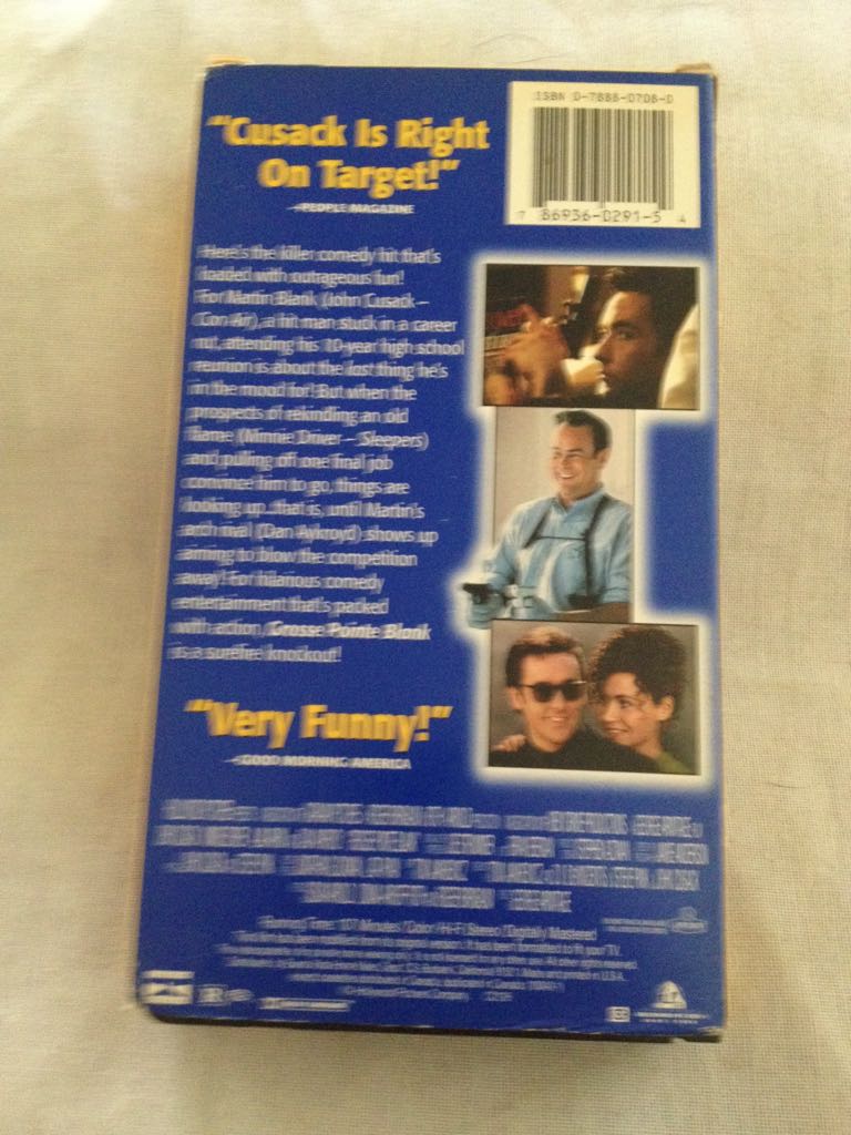 Grosse Pointe Blank VHS movie collectible [Barcode 786936029154] - Main Image 2