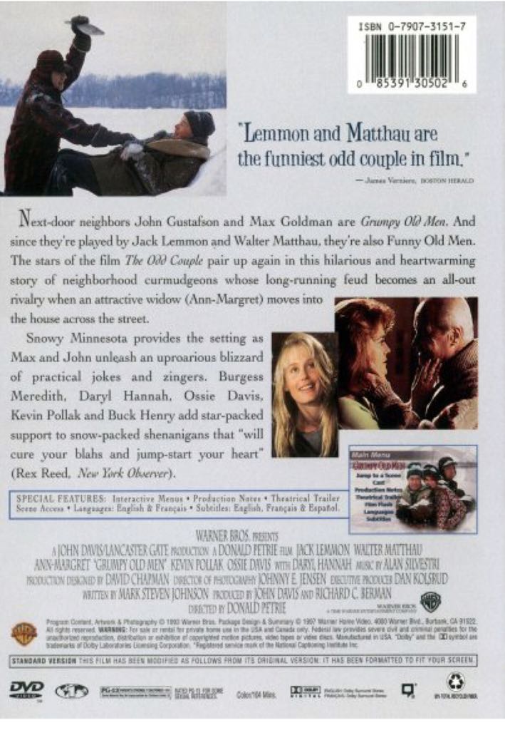 Grumpy Old Men DVD movie collectible [Barcode 883929093786] - Main Image 2