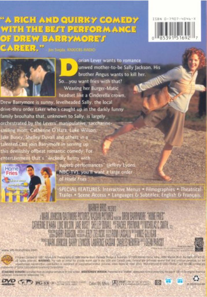 Home Fries VHS movie collectible [Barcode 085391516934] - Main Image 2