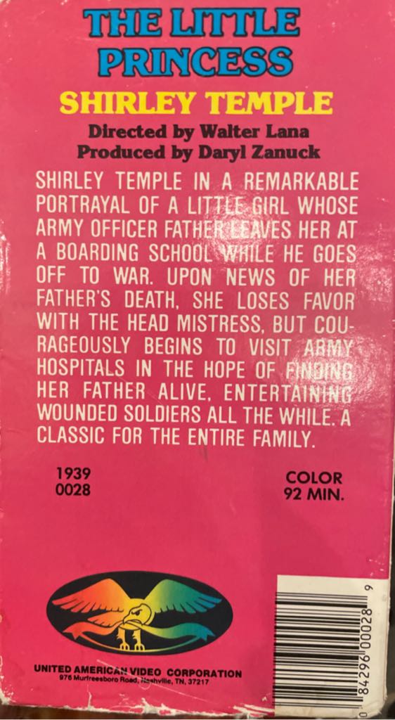 Little Princess, The VHS movie collectible [Barcode 084296000289] - Main Image 2