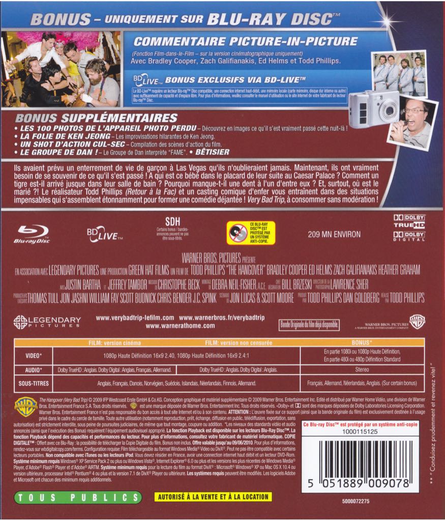 Very Bad Trip Blu-ray movie collectible [Barcode 5051889009078] - Main Image 2