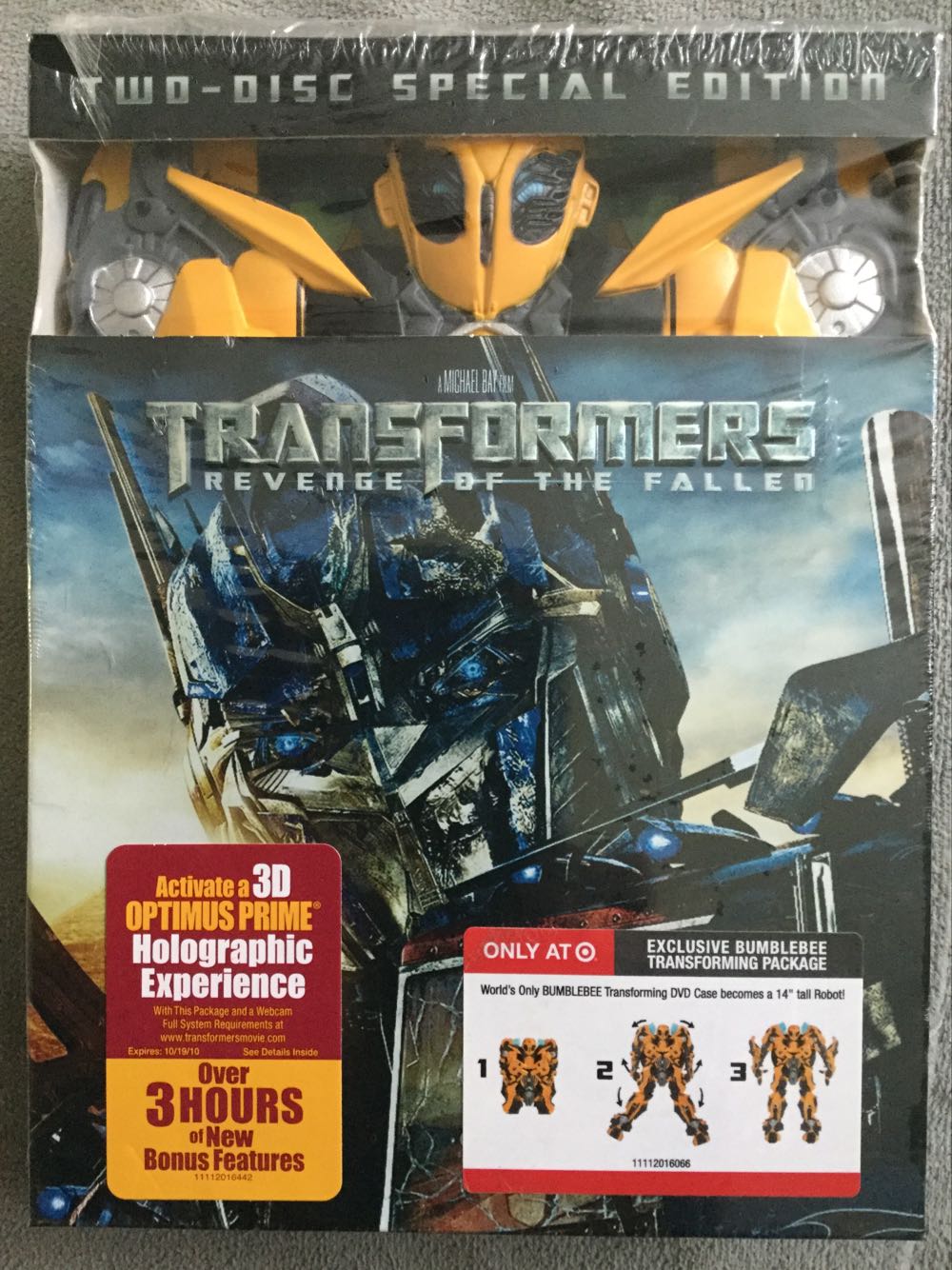 Transformers 2: Transformers: Revenge of the Fallen (Bumblebee Case Only!) DVD movie collectible [Barcode 032429033246] - Main Image 2
