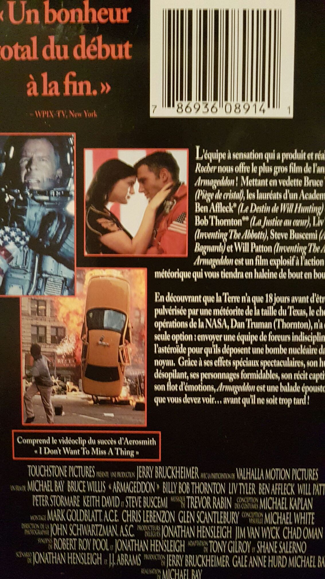 Armageddon VHS movie collectible [Barcode 5017184101190] - Main Image 2